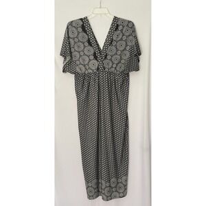 Bella Berry Maxi V-Neck Women's‎ Dress Empire Waist Size 2X